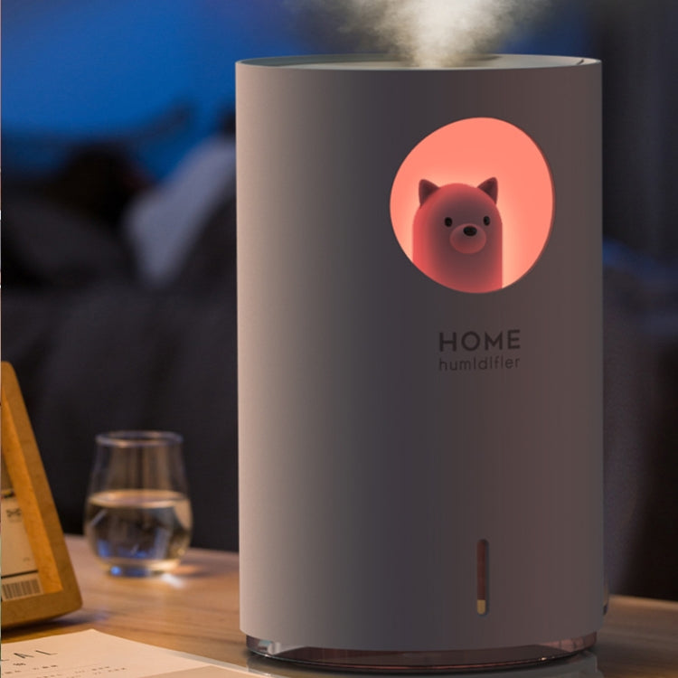 K9 Humidifier Colorful Night Light Home Large Capacity USB Office Aromatherapy Machine Atomizer(Polar Bear Pink) - Home & Garden by buy2fix | Online Shopping UK | buy2fix