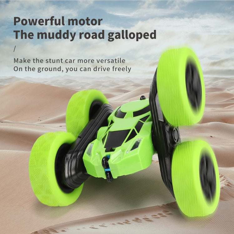 1:24 Double-Sided Stunt Car Rotating Tumbling And Twisting Stunt Car RC Climbing Children Remote Control Car(Golden) - RC Cars by buy2fix | Online Shopping UK | buy2fix