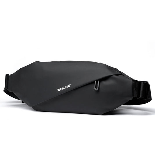 WEIXIER 8641 Men Running Waterproof Waist Bag Multifunctional Chest Bag Sports Leisure One-Shoulder Bag(Black) - Outdoor & Sports by WEIXIER | Online Shopping UK | buy2fix