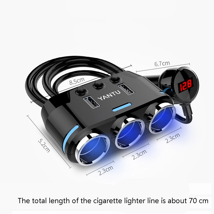 YANTU B39 Cigarette Lighters Cars Multifunctional Usb Fast Charging Car Charger Wired Non-voltage - Cigar Socket by buy2fix | Online Shopping UK | buy2fix