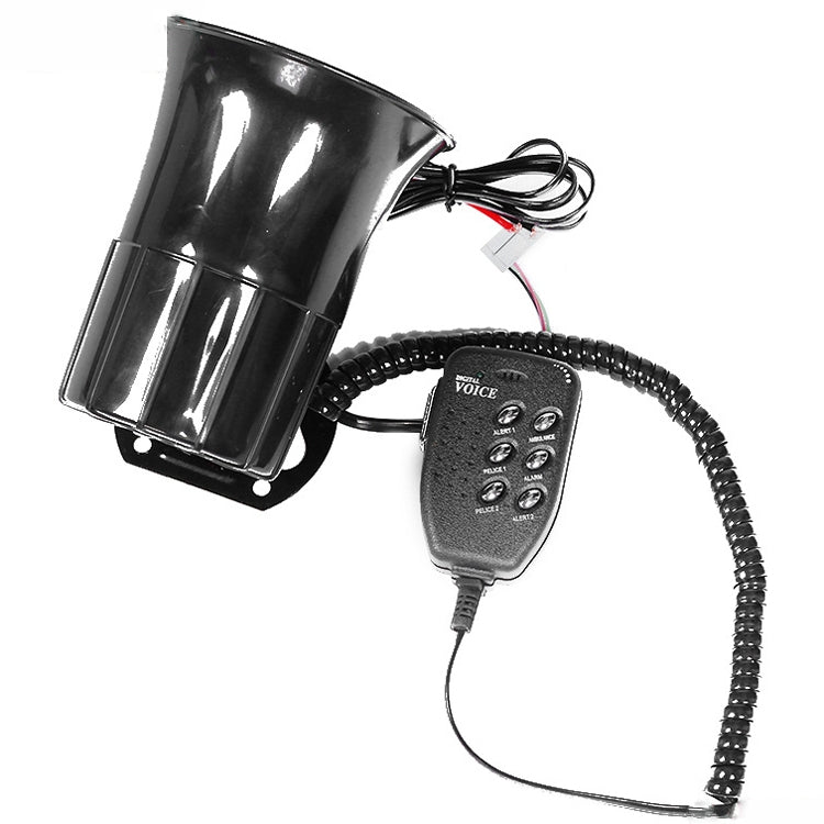 Car Motorcycle Horn 12V Alarm Horn 6-Tone Loudspeaker - Security Alarm System by buy2fix | Online Shopping UK | buy2fix