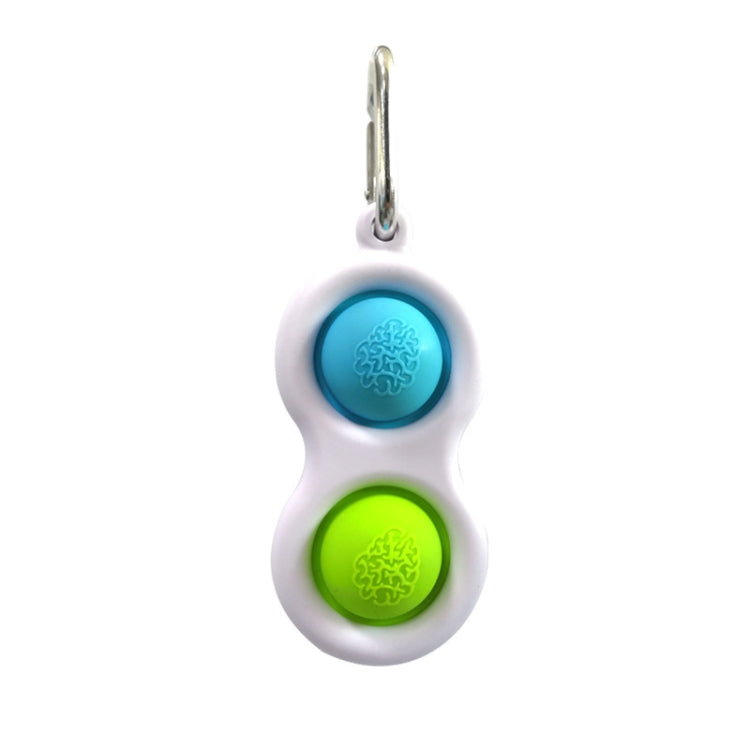 3 PCS Finger Bubble Music Key Buckle Baby Mental Development Can Press The Practice Board Finger Decompression Press Keychain, Color Random Deilvery - Squeeze Toys by buy2fix | Online Shopping UK | buy2fix