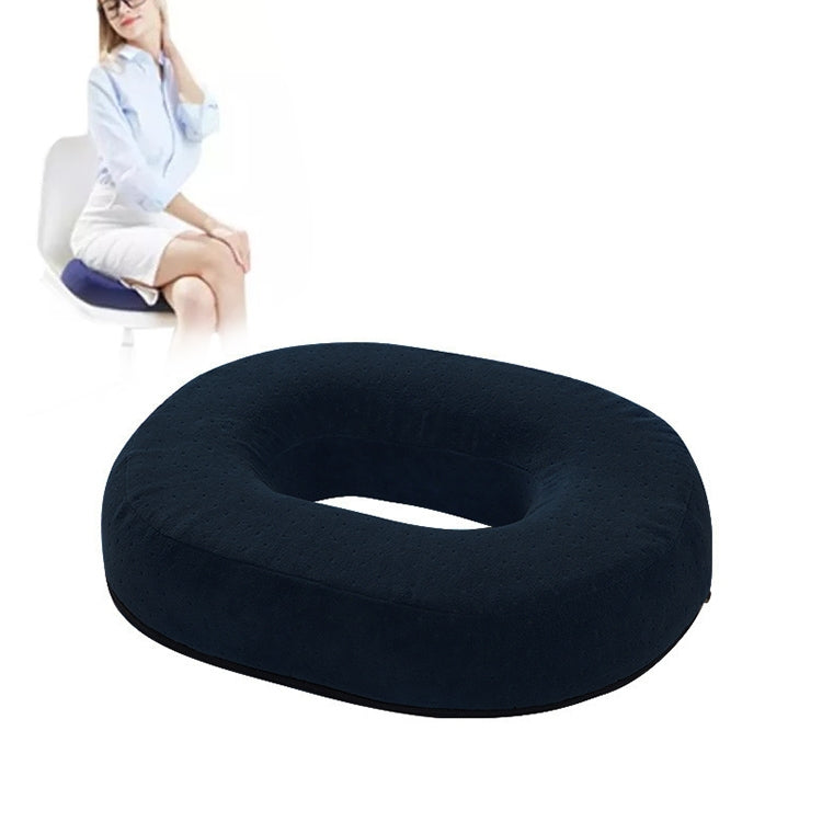 Slow Resilience Memory Foam Office Hip Pad After Hemorrhoids Operation Cushion(Black) - Cushions & Pillows by buy2fix | Online Shopping UK | buy2fix