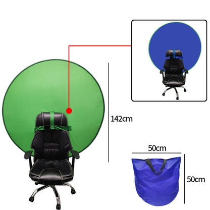 Live E-Sports Background Cloth Folding Background Board, Size: Double Layer L Blue Green 142cm - Camera Accessories by buy2fix | Online Shopping UK | buy2fix