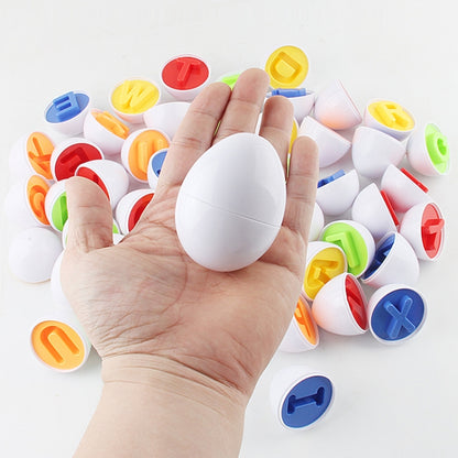 English Letters Matching Eggs Toys Color Shape Identification Simulation Egg Gift Box - Early Education Toys by buy2fix | Online Shopping UK | buy2fix