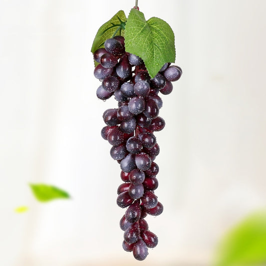 2 Bunches 85 Purple Grape Simulation Fruit Simulation Grapes PVC with Cream Grape Shoot Props - Camera Accessories by buy2fix | Online Shopping UK | buy2fix
