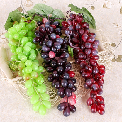 2 Bunches 110 Black Grapes Simulation Fruit Simulation Grapes PVC with Cream Grape Shoot Props - Camera Accessories by buy2fix | Online Shopping UK | buy2fix