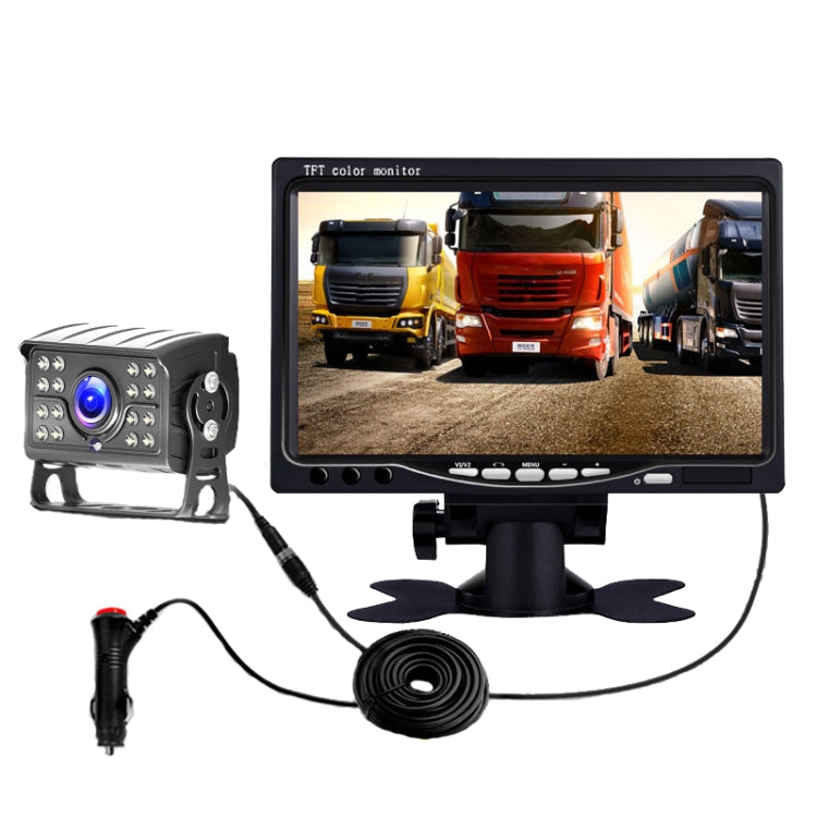 Big Truck 7 Inch Display Night Vision Camera Reversing Monitoring System Car HD Inverted Video, Resolution: 1024 x 600 - In Car by buy2fix | Online Shopping UK | buy2fix