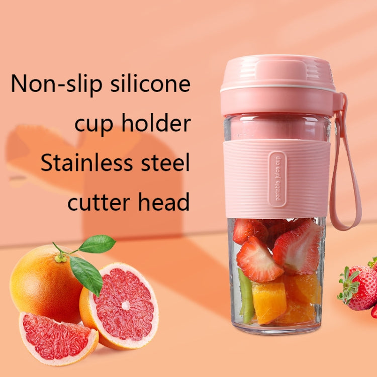FS1300 Mini Juicer Home Portable Cooking Machine Student Juice Cup Juicer, Colour: Cherry Blossom Double Blade - Home & Garden by buy2fix | Online Shopping UK | buy2fix
