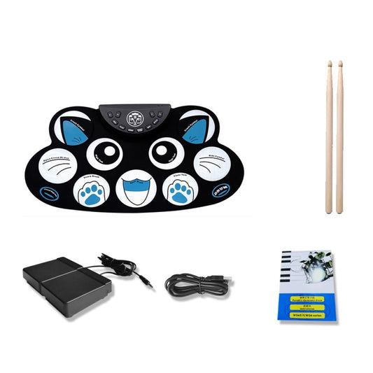 Children Hand Roll Electronic Drum DTX Game Portable Drum(G602 Kitten) - Percussion Instruments by buy2fix | Online Shopping UK | buy2fix