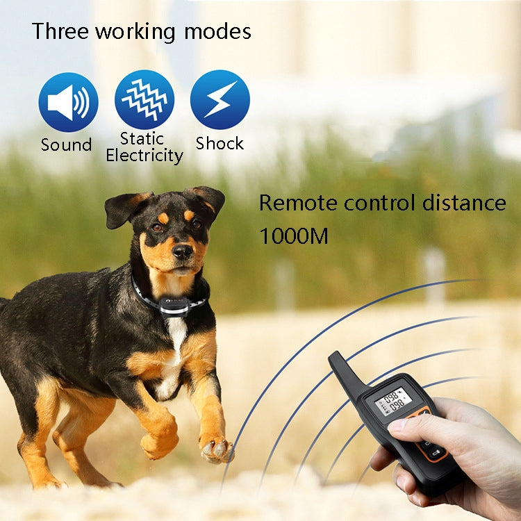 PaiPaitek PD529-3 Remote Control Dog Training Device Voice Control Barking Stopper Electronic Collar Dog Training Device - Home & Garden by PaiPaitek | Online Shopping UK | buy2fix