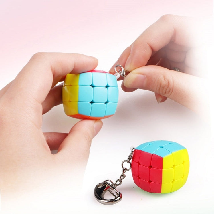 2 PCS Mini Keychain Magic Cube Decompression Toy Second-order Keychain - Magic Cubes by buy2fix | Online Shopping UK | buy2fix