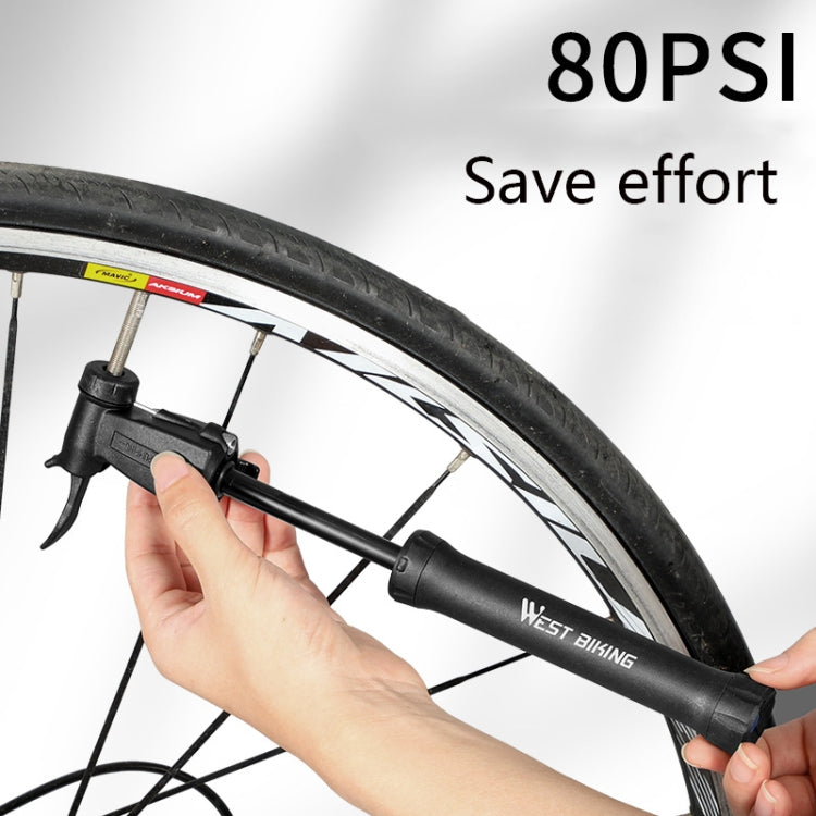 WEST BIKING YP0711115 Bicycle Pump Portable Basketball Mini Pump Equipment(Black) - Bicycle Locks & Bicycle Pumps by WEST BIKING | Online Shopping UK | buy2fix