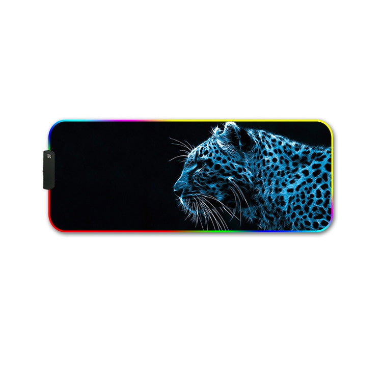 350x900x3mm F-01 Rubber Thermal Transfer RGB Luminous Non-Slip Mouse Pad(Ice Lend) - Mouse Pads by buy2fix | Online Shopping UK | buy2fix