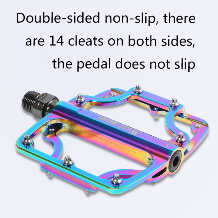 1 Pair WEST BIKING YP0802081 Mountain Road Bike Colorful Pedals(Colorful) - Outdoor & Sports by WEST BIKING | Online Shopping UK | buy2fix