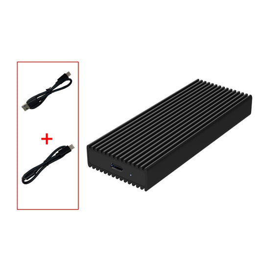 M.2 NVME / NGFF Mobile Hard Disk Box TYPE-C3.1 Notebook External Solid State Drive Box, Style: PC280K NVME Double Cable - HDD Enclosure by buy2fix | Online Shopping UK | buy2fix