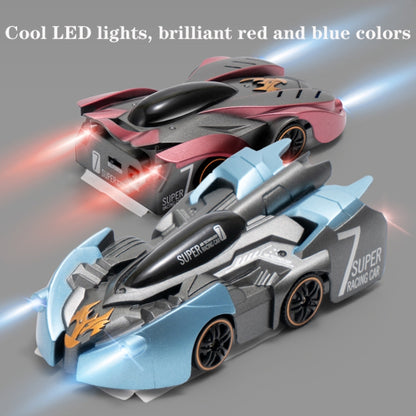 Remote Control Wall Climbing Car Mini Electric Remote Control Car Children Toy(Blue Lightning Watch RC Edition) - RC Cars by buy2fix | Online Shopping UK | buy2fix