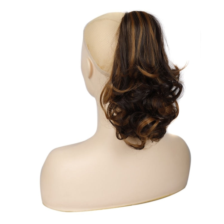 Women Curly Hair Short Ponytail Wig With Shark Clip(4AH27A #) - Wigs by buy2fix | Online Shopping UK | buy2fix