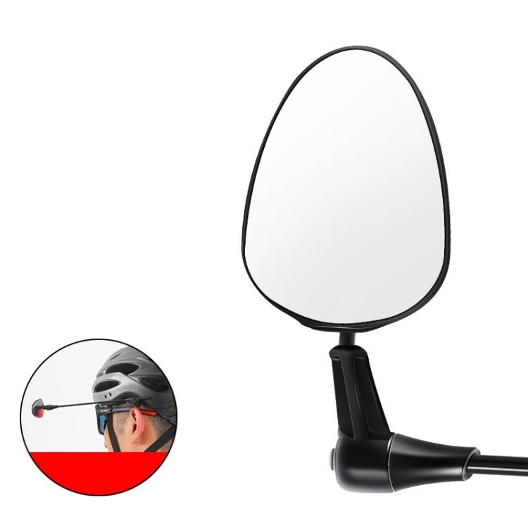 2 PCS WEST BIKING Mountain Road Bike Helmet Mini Reflective Convex Rearview Mirror - Outdoor & Sports by buy2fix | Online Shopping UK | buy2fix