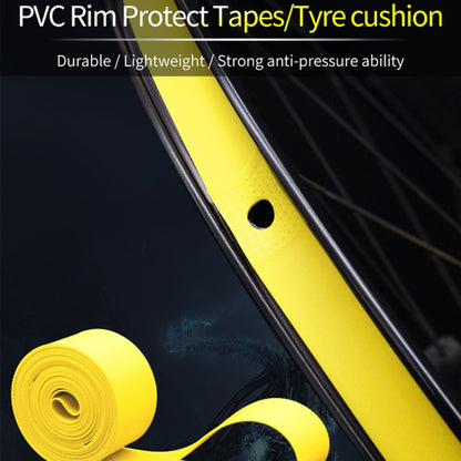 20 PCS Road Mountain Bike Anti-Stab Tire Pad Bicycle Wheel Set PVC Spoke Lining Tape, Colour: Yellow(26inch x 18mm) - Outdoor & Sports by buy2fix | Online Shopping UK | buy2fix
