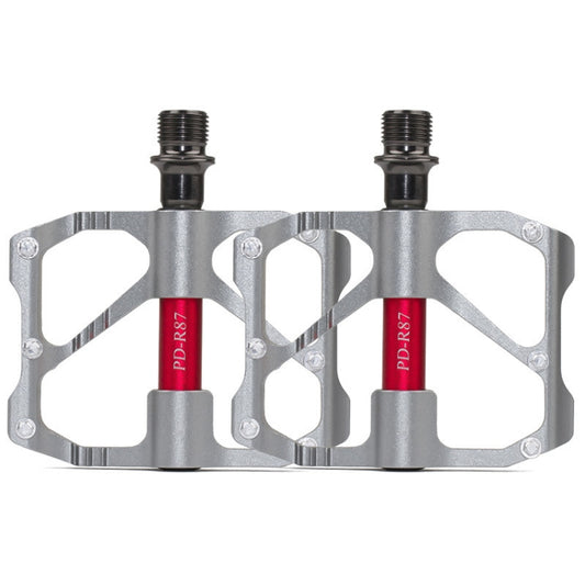 1 Pair PROMEND Mountain Bike Road Bike Bicycle Aluminum Pedals(PD-R87 Titanium) - Outdoor & Sports by PROMEND | Online Shopping UK | buy2fix