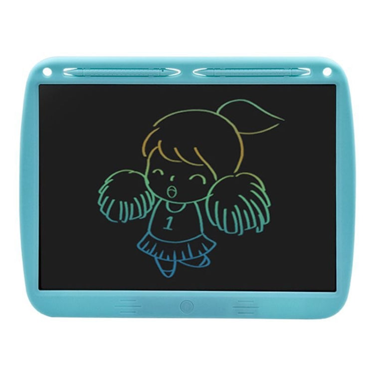 15inch Charging Tablet Doodle Message Double Writing Board LCD Children Drawing Board, Specification: Blue Colorful Lines (Blue) - Consumer Electronics by buy2fix | Online Shopping UK | buy2fix