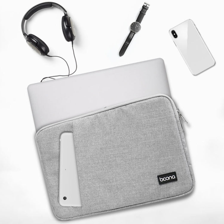 Baona Laptop Liner Bag Protective Cover, Size: 13 inch(Gray) - 13.3 inch by Baona | Online Shopping UK | buy2fix