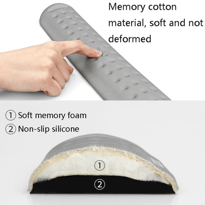 Baona Silicone Memory Cotton Wrist Pad Massage Hole Keyboard Mouse Pad, Style: Large Keyboard Rest (Black) - Mouse Pads by Baona | Online Shopping UK | buy2fix