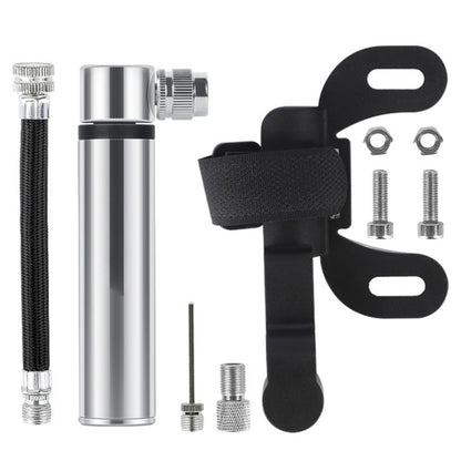 Manual Mini Portable Bicycle Aluminum Alloy Pump Basketball Football Inflatable Cylinder(Bubble Bag Silver) - Bicycle Locks & Bicycle Pumps by buy2fix | Online Shopping UK | buy2fix