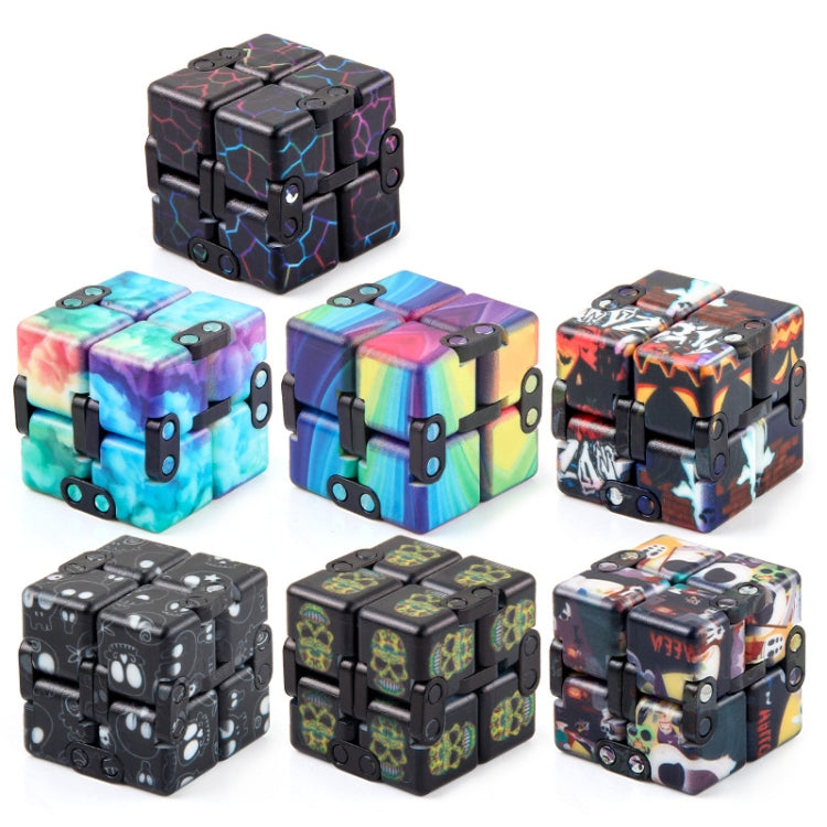 3 PCS Unlimited Magics Cube Colorful UV Printing Pocket Magic Cube Variety Folding Fingertip Magic Cube Decompression Toy(No.168-8-32 Hallowe Black) - Magic Cubes by buy2fix | Online Shopping UK | buy2fix