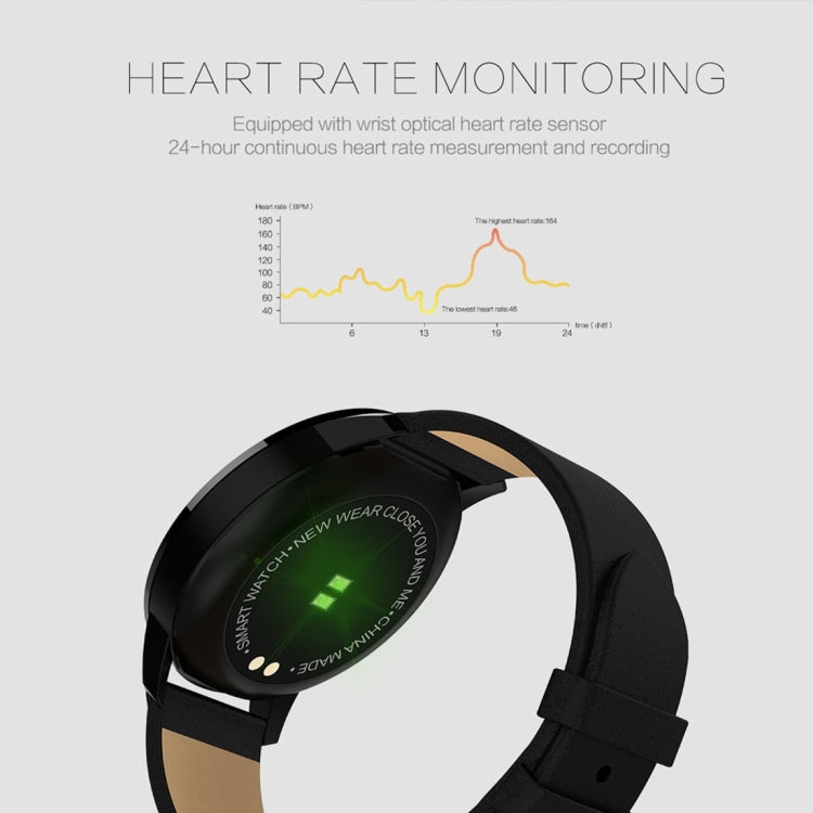 Q8 OLED Color Screen Fashion Smart Watch  IP67 Waterproof, Support Heart Rate Monitor / Blood Pressure Oxygen / Fitness Tracker(Blue) - Smart Wear by buy2fix | Online Shopping UK | buy2fix