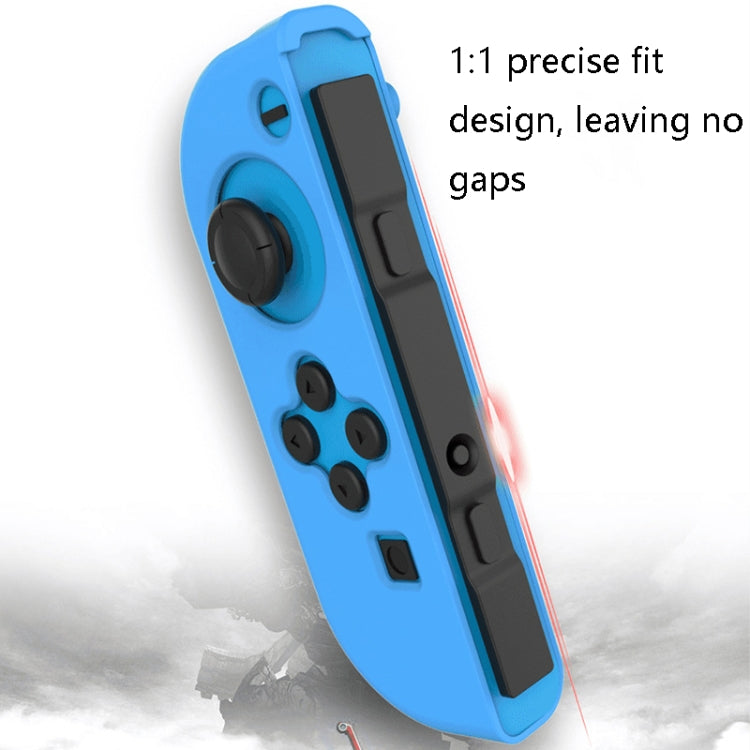 IINE Gamepad Silicone Flat Protective Sleeve Handle Split Silicone Case For Nintendo Switch Joy-Con(Blue Green-l445) - Cases by IINE | Online Shopping UK | buy2fix