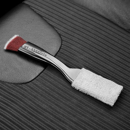 2 PCS Car Air-Conditioned Air Outlet Cleaning Brush Car Interior Cleaning Tool Dust  Soft Hair Brush(Black) - In Car by buy2fix | Online Shopping UK | buy2fix