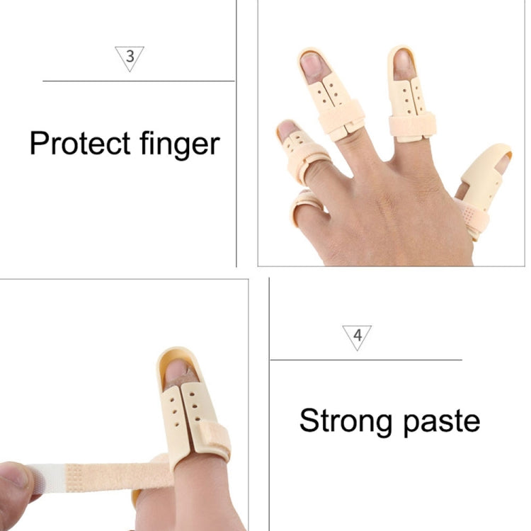 4 PCS Finger Splint Brace Adjustable Finger Support Protector For Fingers Arthritis Joint Finger Injury, Specification: No. 5: 60-65mm(Complexion) - Corrector by buy2fix | Online Shopping UK | buy2fix