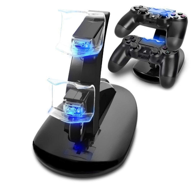 Controller Charger Dock LED Dual USB PS4 Charging Stand Station Cradle for Sony Playstation 4 PS4 / PS4 Pro /PS4 slim - Toys & Hobbies by buy2fix | Online Shopping UK | buy2fix