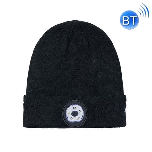 M1-BL LED Glowing Bluetooth Music Hat Wireless Call Night Running Hat(Black) - Smart Wear by buy2fix | Online Shopping UK | buy2fix
