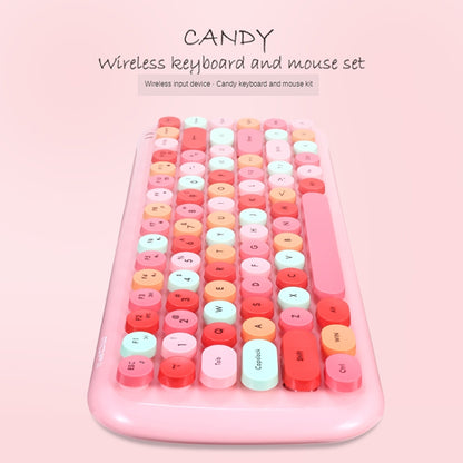 MOFii Candy Punk Keycap Mixed Color Wireless Keyboard and Mouse Set(Milk Tea Color) -  by MOFii | Online Shopping UK | buy2fix