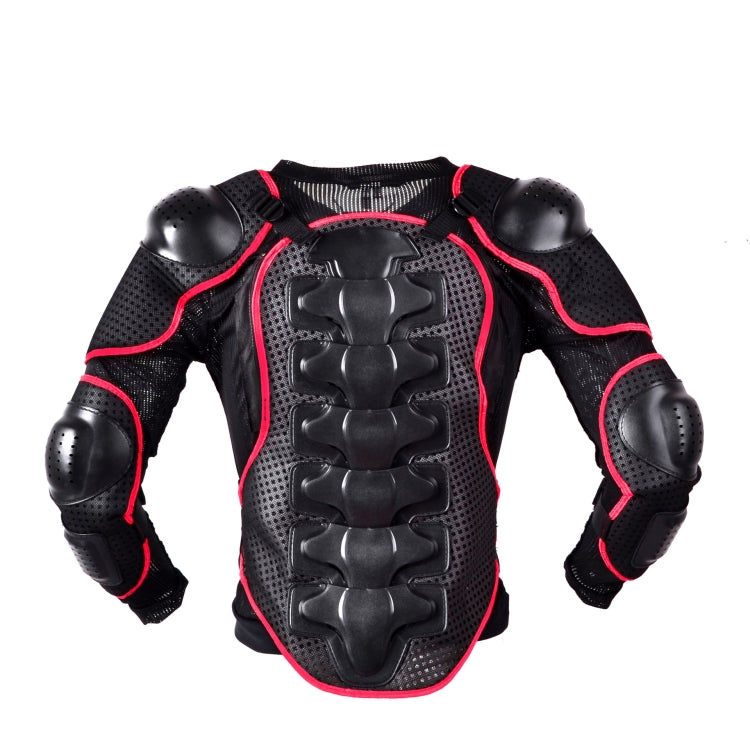 GHOST RACING F060 Motorcycle Armor Suit Riding Protective Gear Chest Protector Elbow Pad Fall Protection Suit, Size: XXXL(Red) - Protective Gear by GHOST RACING | Online Shopping UK | buy2fix