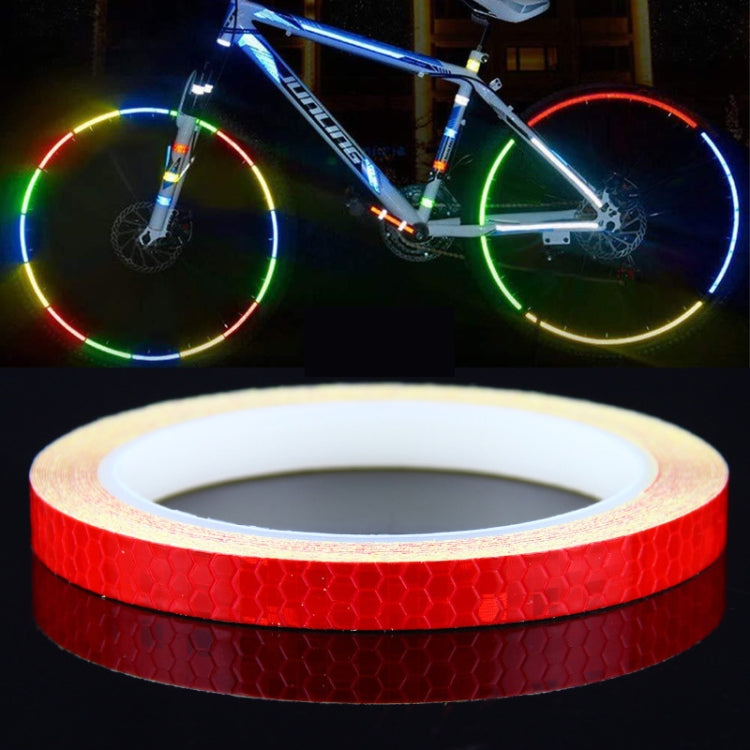 5 Rolls Bicycle Mountain Bike Motorcycle Sticker Car Contour Reflective Sticker Night Riding Reflective Sticker, Size: 2 x 800cm(Red) - Decorative Accessories by buy2fix | Online Shopping UK | buy2fix