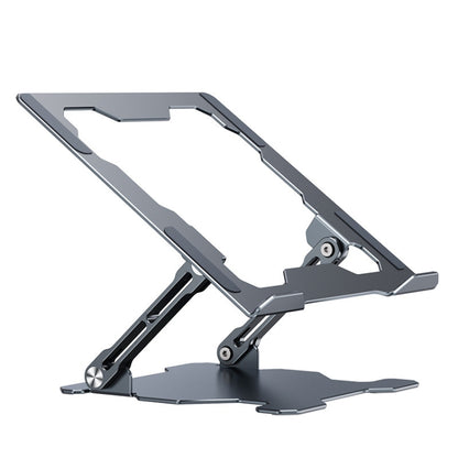 Integrated Foldable Laptop Stand Hollow Heat-Dissipating Flat Desktop Stand(Deep Space Gray) - Computer & Networking by buy2fix | Online Shopping UK | buy2fix