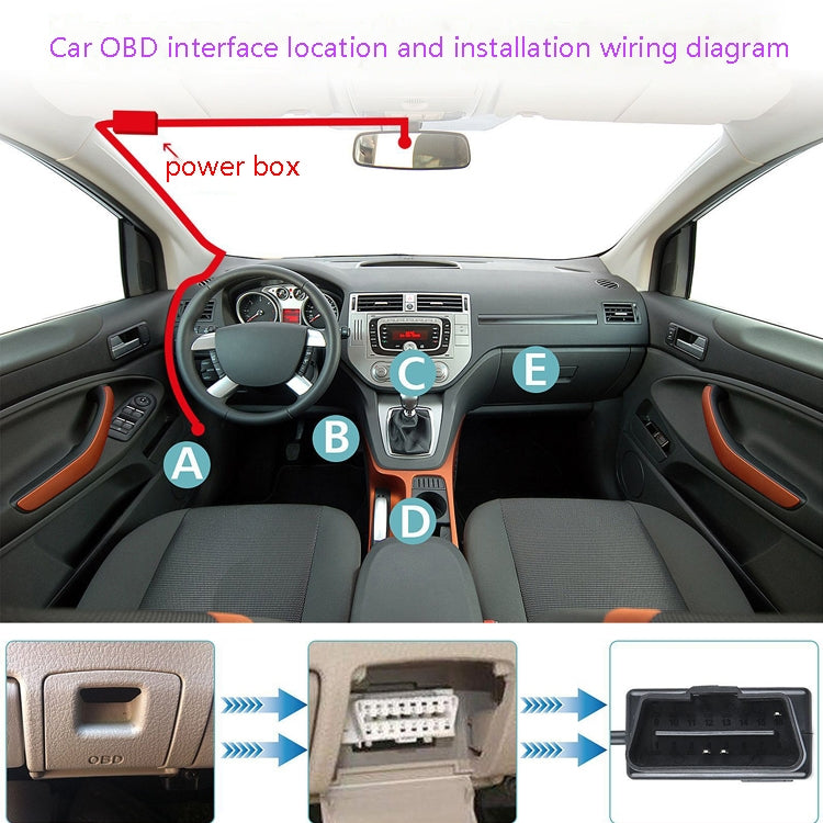 H507 Driving Recorder OBD Step-down Line Car ACC Three-Core Power Cord 12/24V To 5V 3A Low Pressure Protection Line, Specification: Mini Left Elbow - In Car by buy2fix | Online Shopping UK | buy2fix