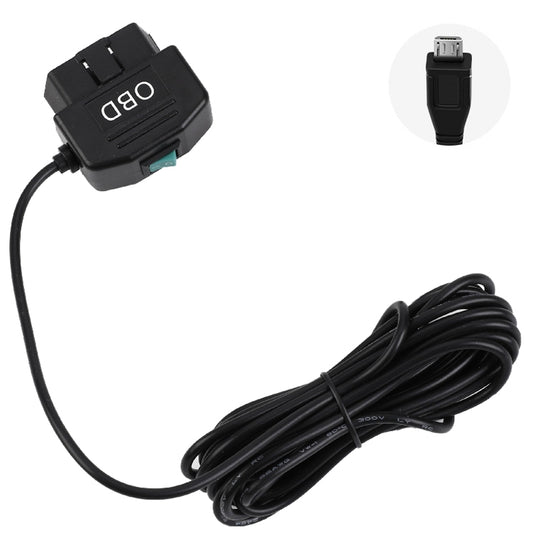 H507 Driving Recorder OBD Step-down Line Car ACC Three-Core Power Cord 12/24V To 5V 3A Low Pressure Protection Line, Specification: Micro Straight - In Car by buy2fix | Online Shopping UK | buy2fix