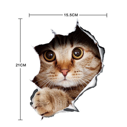 Style 4 Large 3D Stereo Cat Car Sticker Car Body Scratches And Occlusion Stickers - In Car by buy2fix | Online Shopping UK | buy2fix