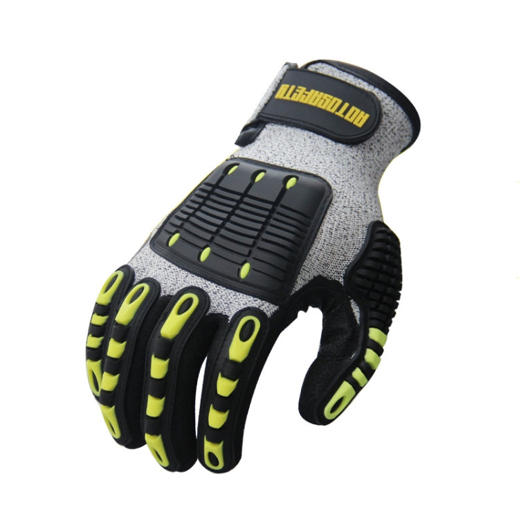 ROTOSAFETY RZT-HFZ20 Shock-Proof Anti-Smashing Anti-Cutting Anti-Collision Gloves TPR Mechanical Maintenance Fire Rescue Miners Mining Anti-Stab Gloves, Size: M - Workplace Safety Supplies by buy2fix | Online Shopping UK | buy2fix