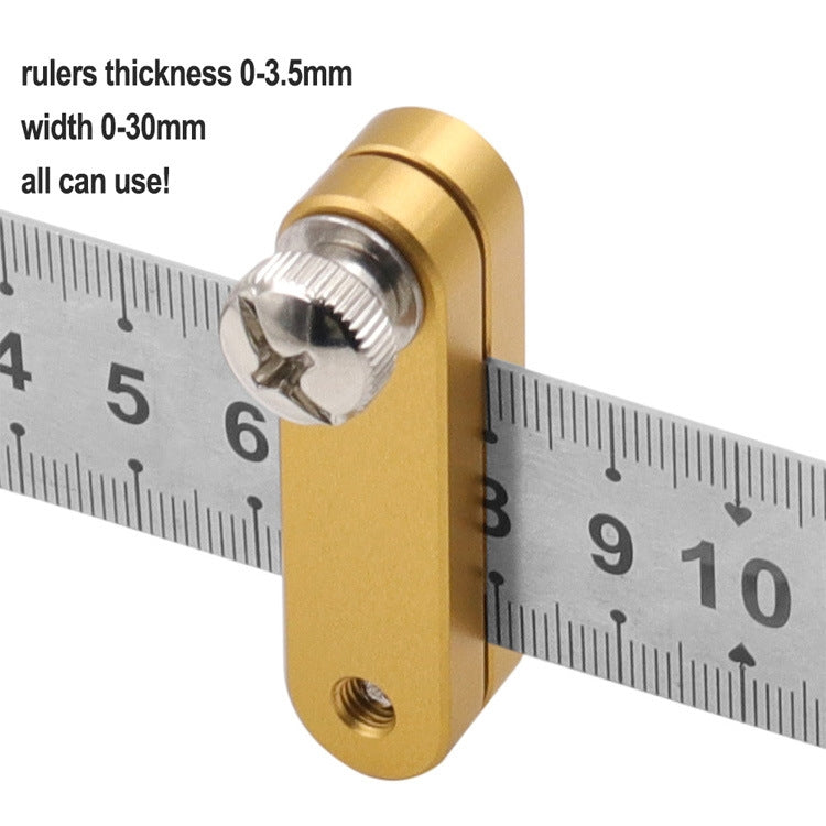 Steel Ruler Limit Adjustment Positioning Block Woodworking Marking Locator(Straightedge Locator) - Others by buy2fix | Online Shopping UK | buy2fix