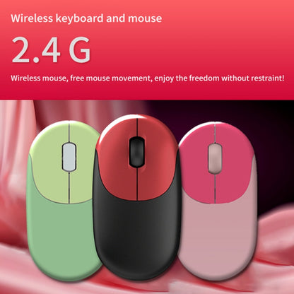 FV-W10  86-Keys 2.4G Wireless Keyboard and Mouse Set(Pink Mixed) - Wireless Keyboard by buy2fix | Online Shopping UK | buy2fix