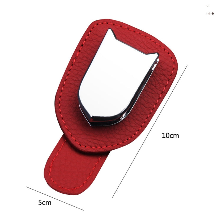 529 Car Sun Visor Glasses Clip Sunglasses Holder(Red) - In Car by buy2fix | Online Shopping UK | buy2fix