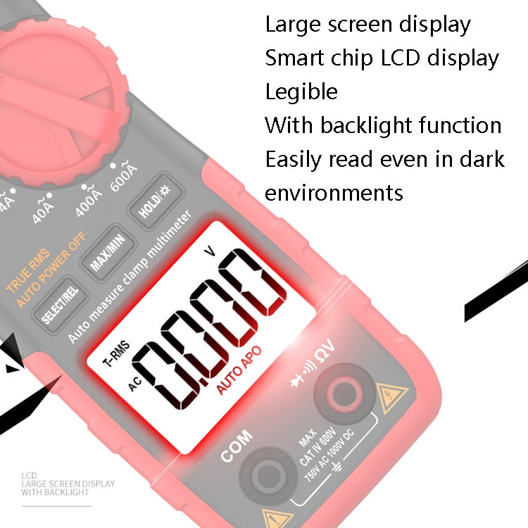 TASI TA8315D Pincers Meter High-Precision Digital Ammeter - Digital Multimeter by TASI | Online Shopping UK | buy2fix