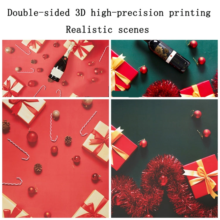 2 PCS 3D Stereo Double-Sided Photography Background Paper(Christmas Red) - Camera Accessories by buy2fix | Online Shopping UK | buy2fix