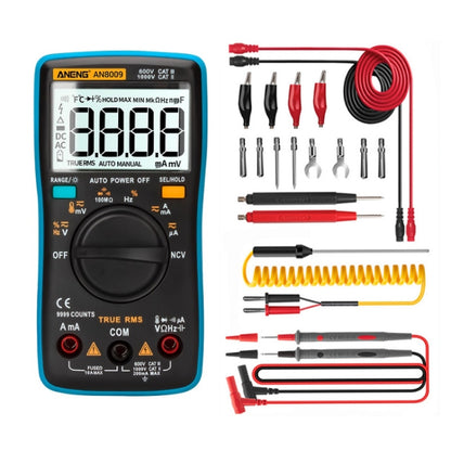 ANENG AN8009 NVC Digital Display Multimeter, Specification: Standard with Cable(Blue) - Current & Voltage Tester by ANENG | Online Shopping UK | buy2fix